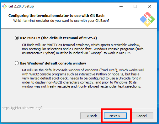 Git Windows Instalace - TTY